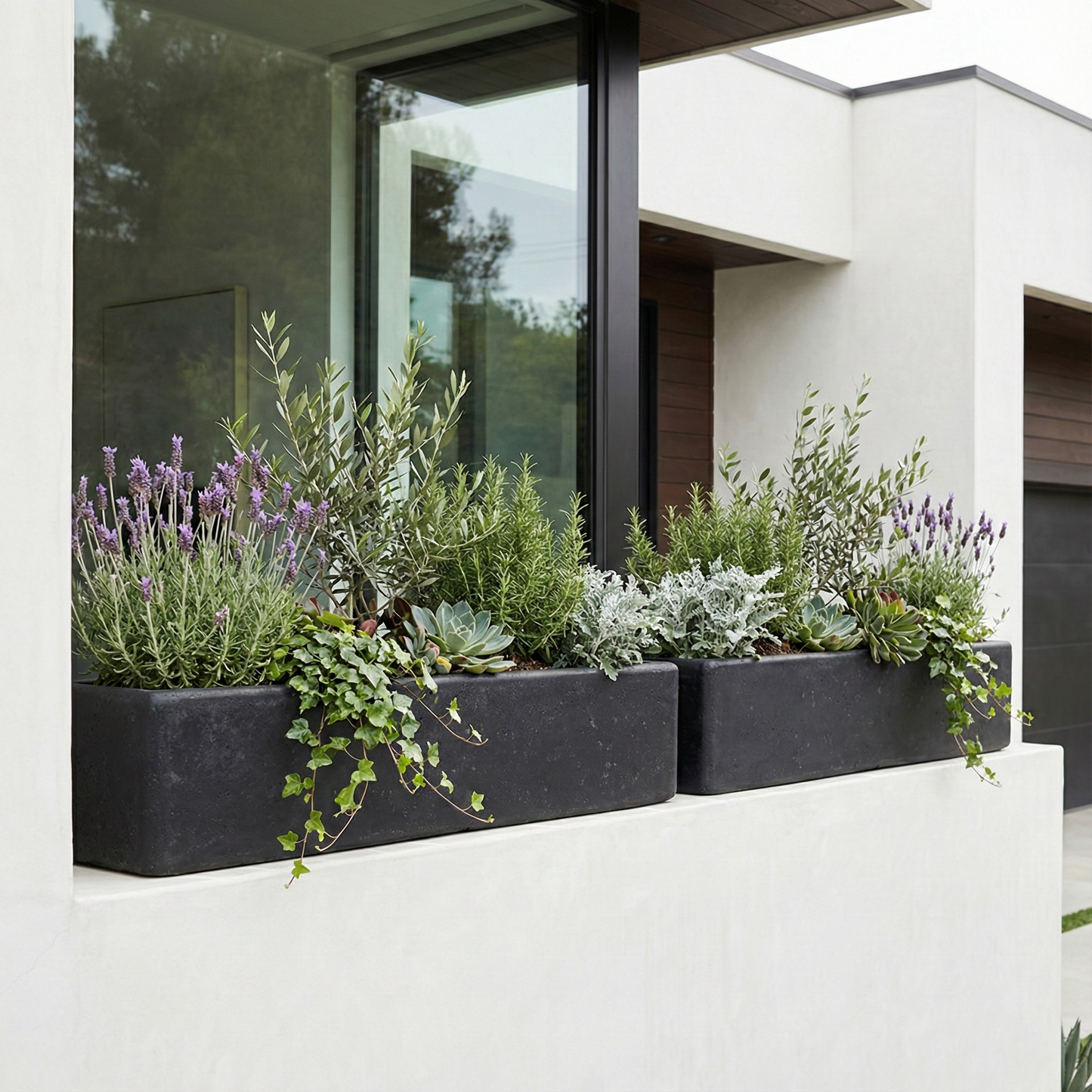 Contemporary Tall Tapered Square and Window Boxes