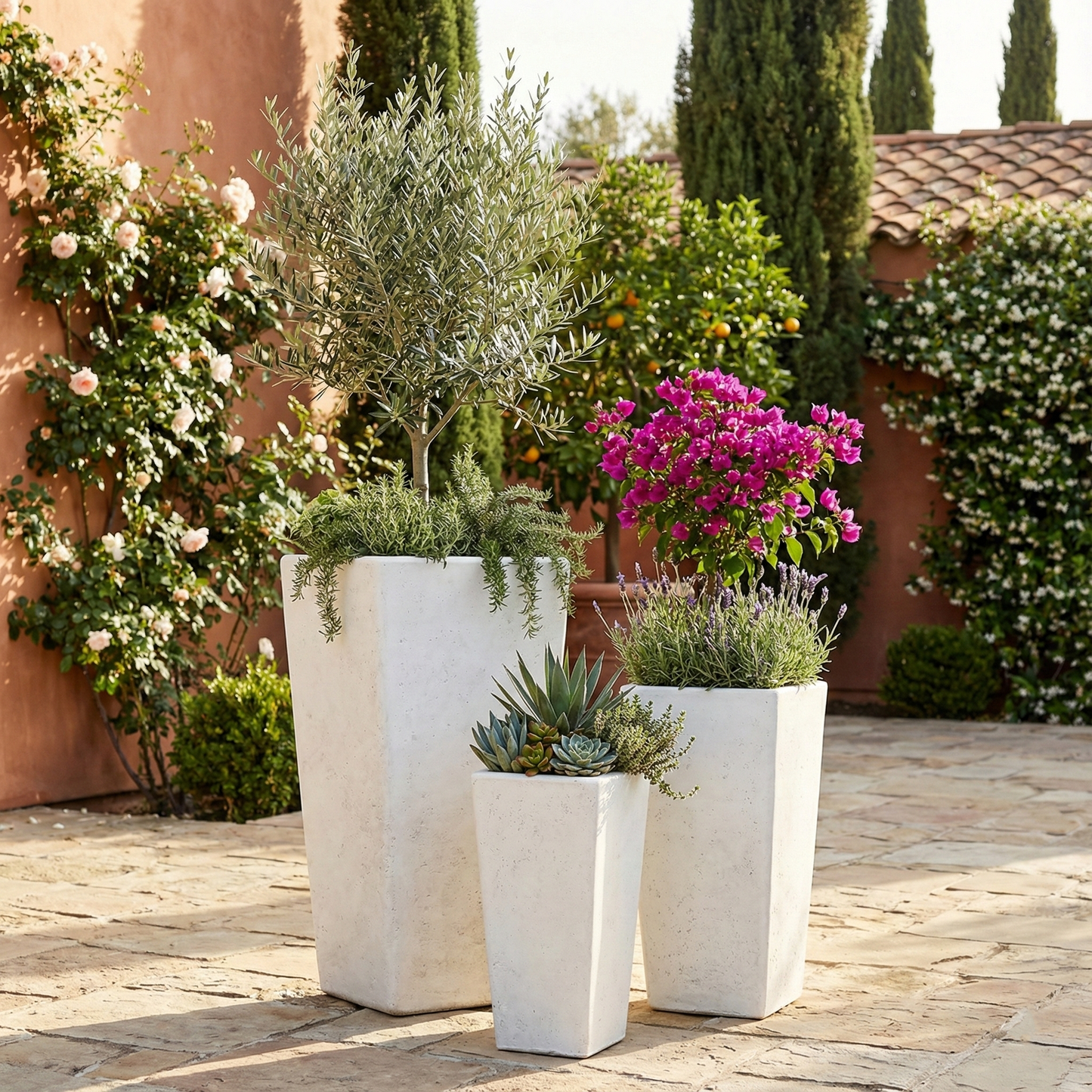 Contemporary Tall Tapered Square and Window Boxes